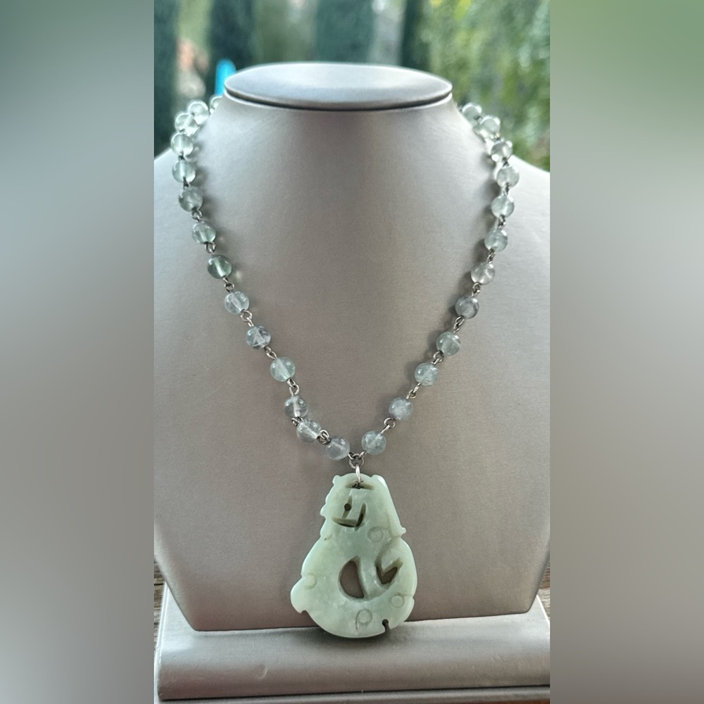 Vintage Collector’s Necklace with Jade Beads